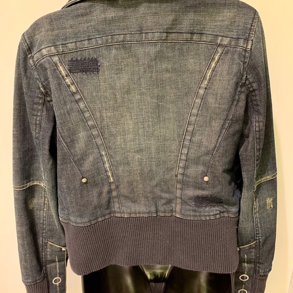 Armani Exchange dark denim bomber jacket - Picture 4 of 5